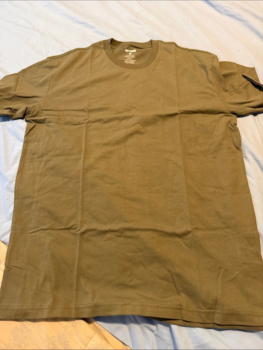 Men's Olive Short Sleeve Crew Neck Tee